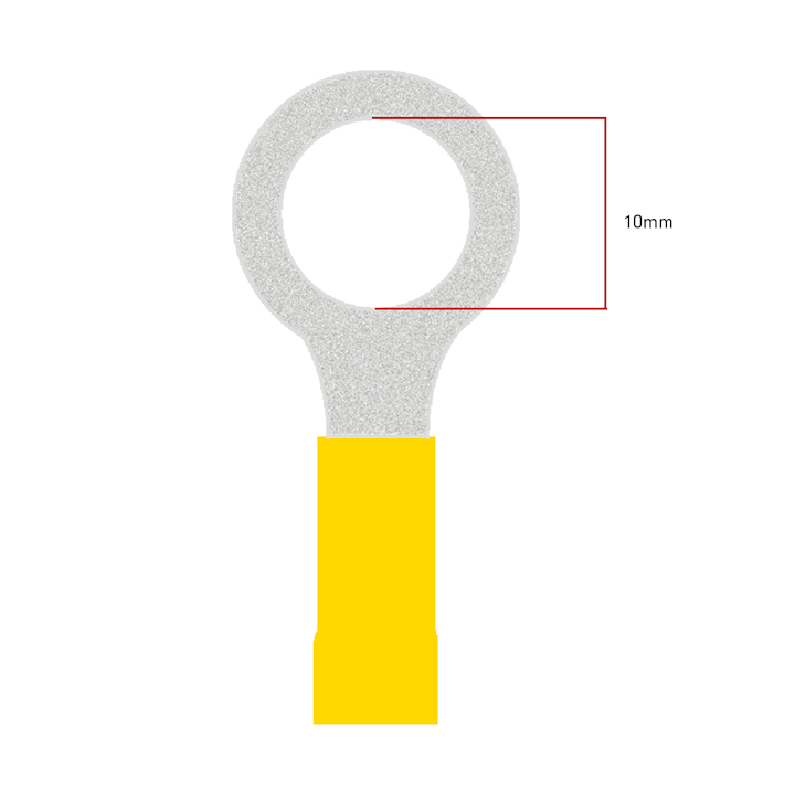 10.0mm Ring Terminal - Yellow (WT.29)